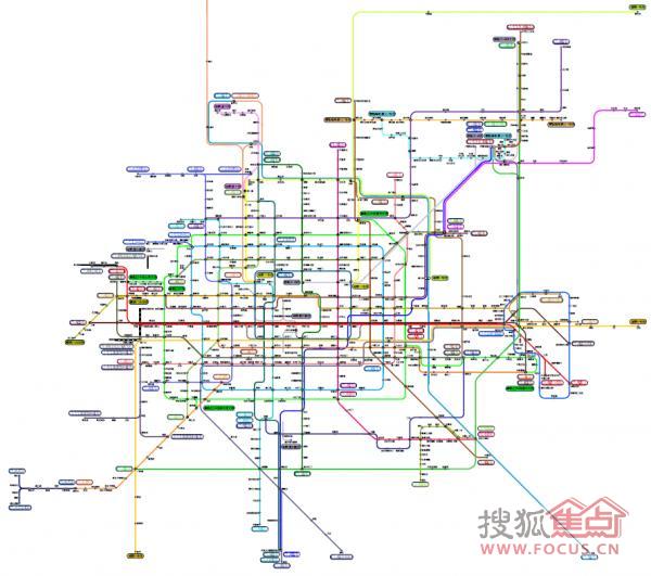 北京业主论坛 金谷·美丽城业主论坛 > 一张地铁规划图 大燕郊这是要