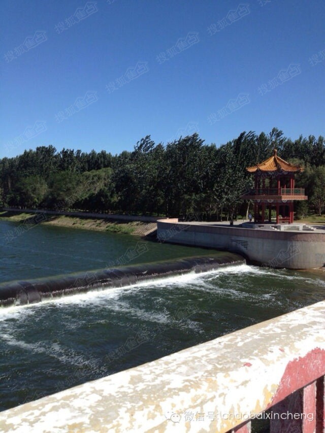 潮白新城又新建 大型公园 潮白河滨水公园高清图片