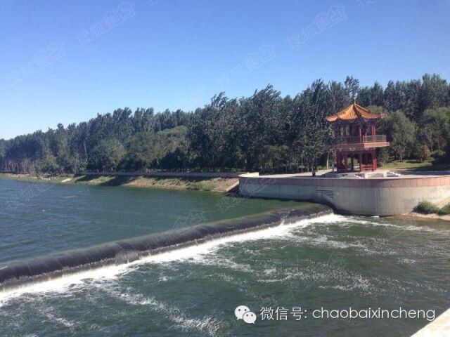 潮白新城又新建 大型公园 潮白河滨水公园高清图片