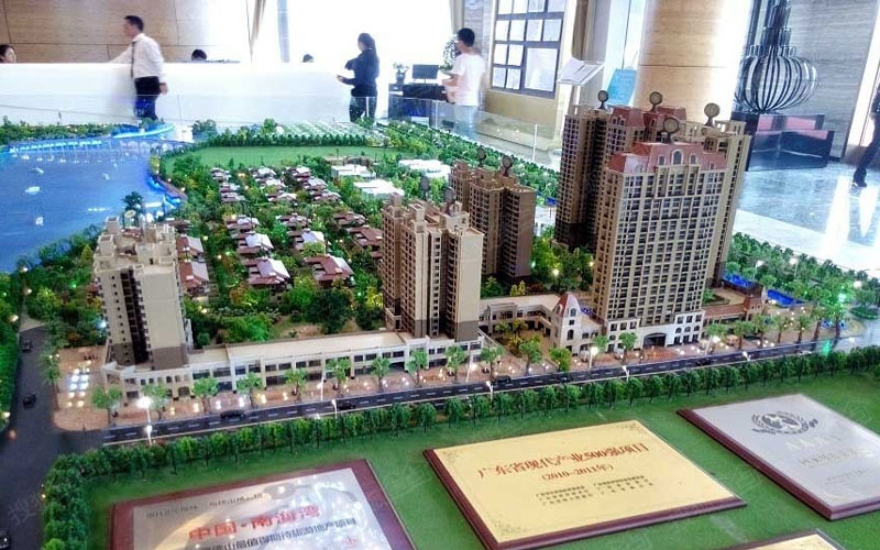 中旅银湾花园楼盘沙盘规划图