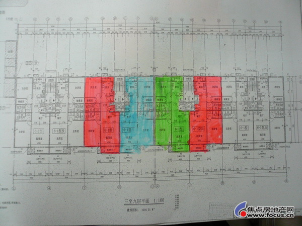 紫薇天悦:手绘总平面图及6号楼户型