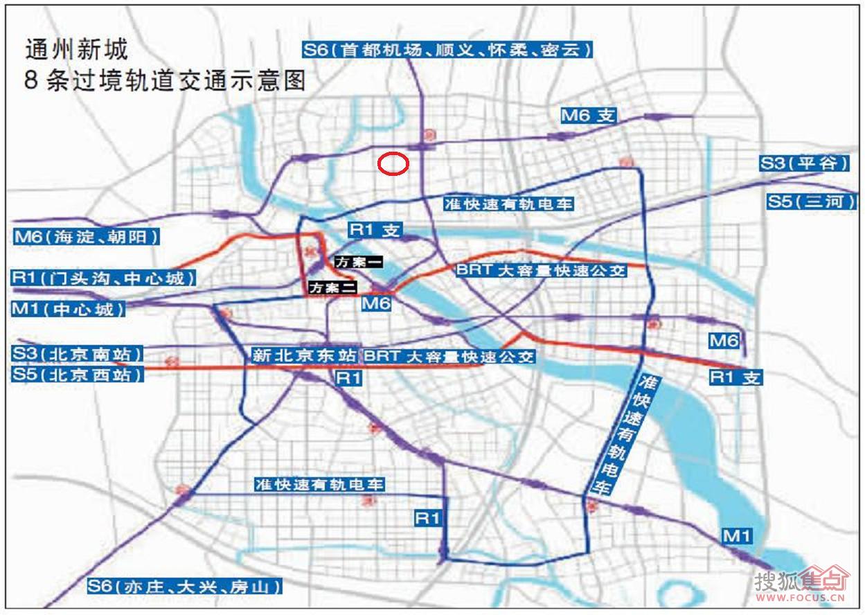 图:看到地铁6号线的最新规划了,6号支线与s6的换乘站就在尚东庭东北角