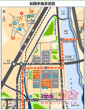 首开万科公园里强制房山长阳半岛规划示意图; 房山区长阳镇规划图