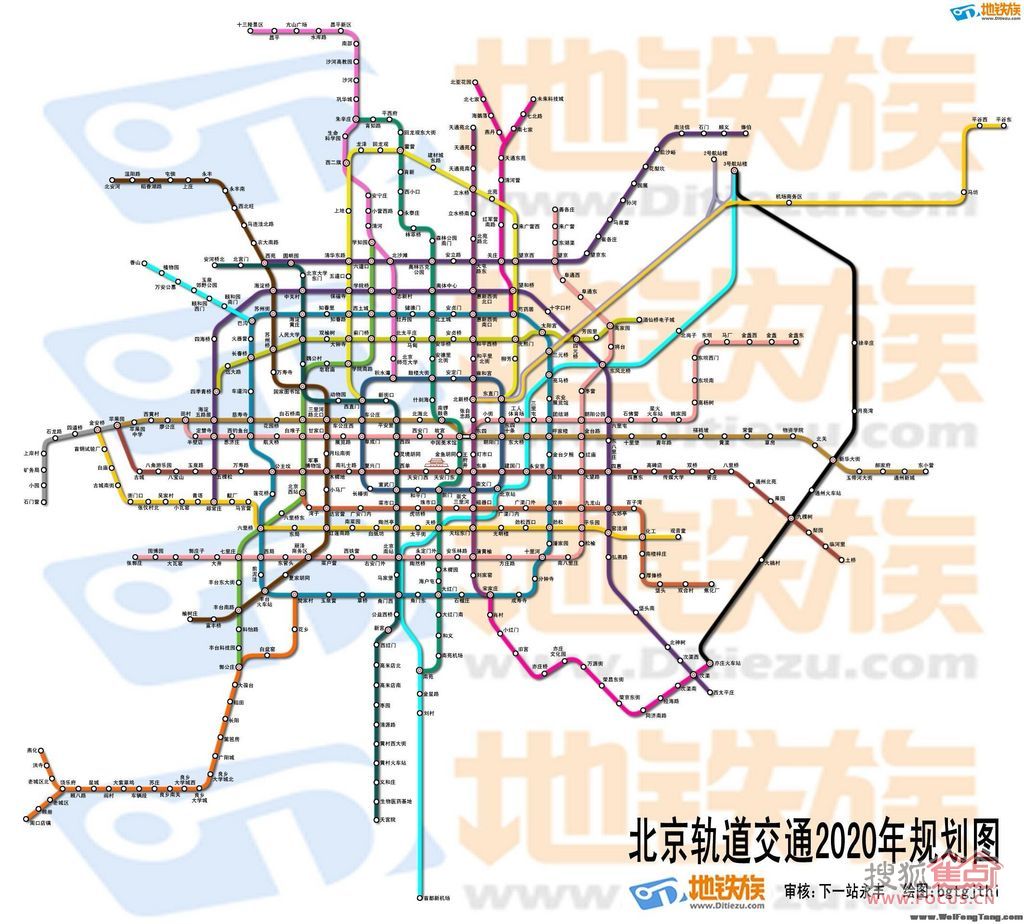 图:特别奉献:市2020年轨道交通规划图---珍藏版