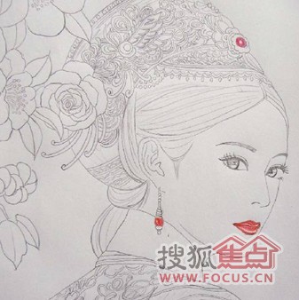 图:惊艳的彩色铅笔画之甄嬛传人物,与大家共享.