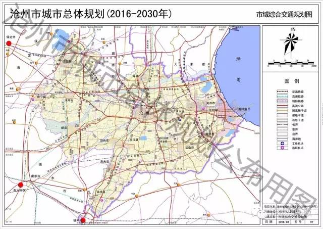 沧州各县市是否通高铁或城际铁路,看看这张图就明白了