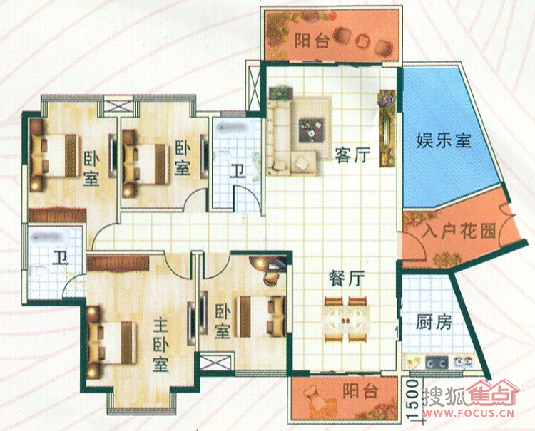 华府五居室a01/b01_五岭新天地二期·天一华府户型图-郴州搜狐焦点网