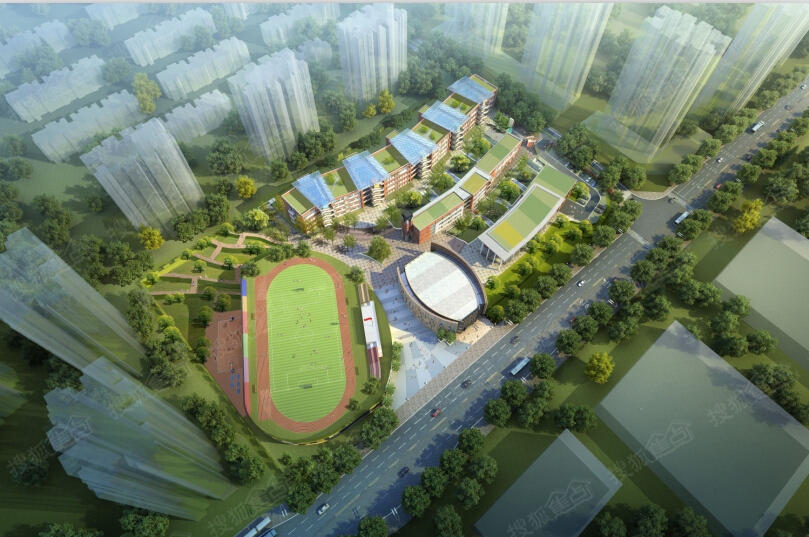 万州江南新区领导到草街街道考察合川区巴蜀小学建设高清图片