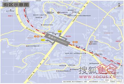 规划图1号出口(需要在地面过马路进站,再从地道内回到马路另一侧)
