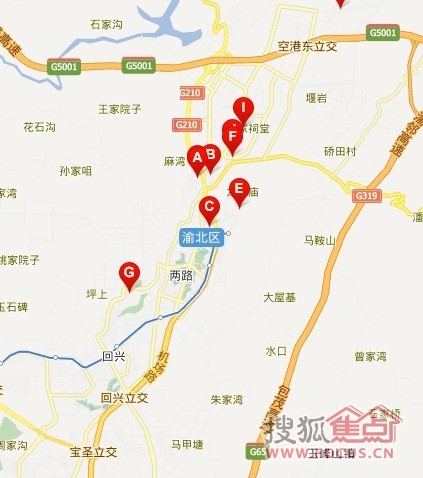 菜园坝到重庆市渝北区木耳镇空港乐园富民路9号4栋4-9答:公交线路