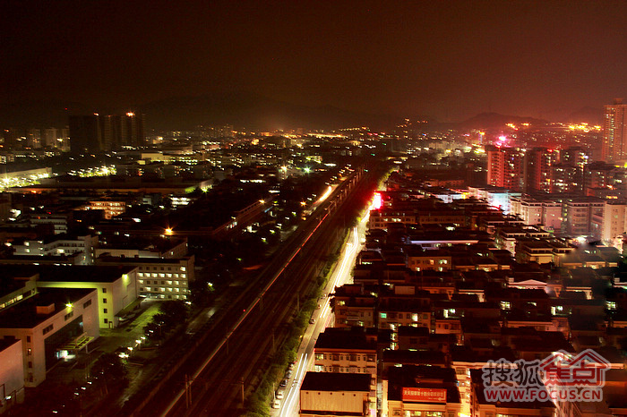 俯瞰塘厦镇夜景