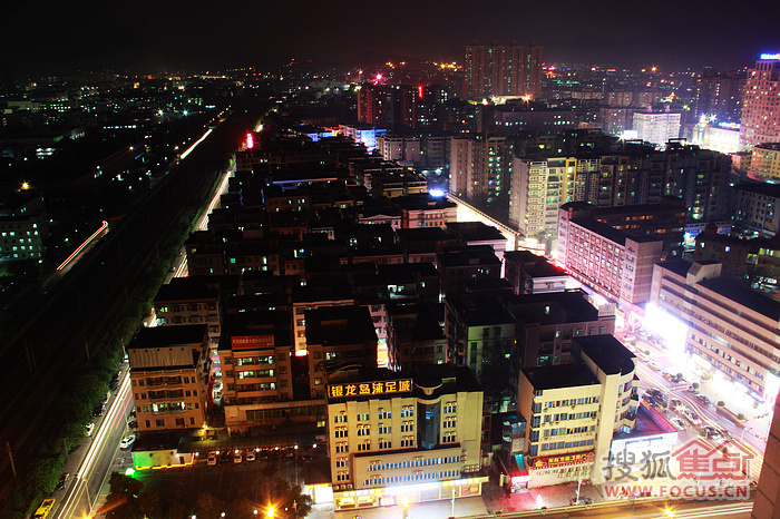 俯瞰塘厦镇夜景