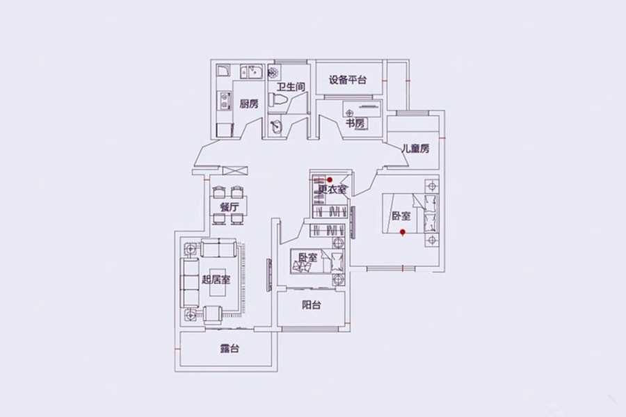 文一名门东隅三居室洋房十一层_文一名门东隅户型图-合肥搜狐焦点网