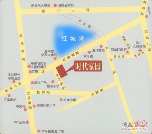 海南师范大学、海南中学、汽车南站、东环铁路海口站、家乐福高清图片