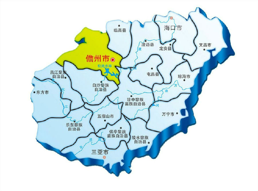 儋州市人口_海南省儋州市地图