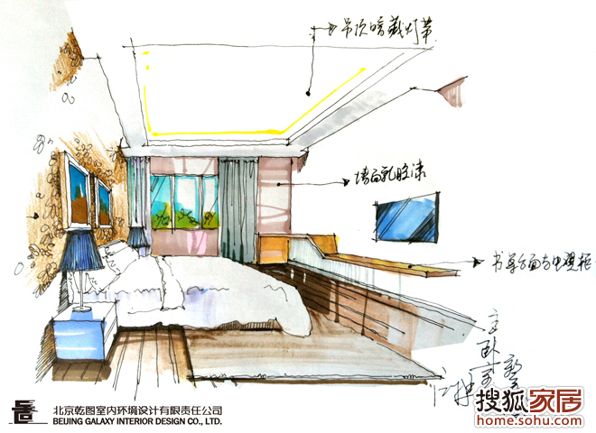 室内装饰设计专业作品手绘图