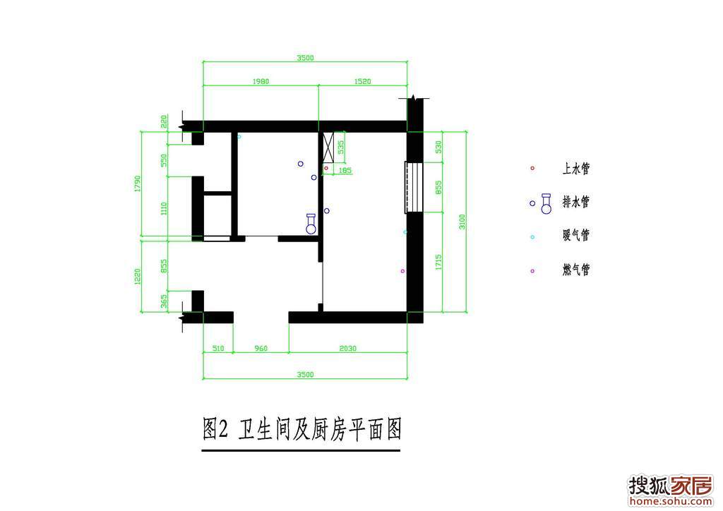 厨房设计平面布局图内容|厨房设计平面布局图版面设计