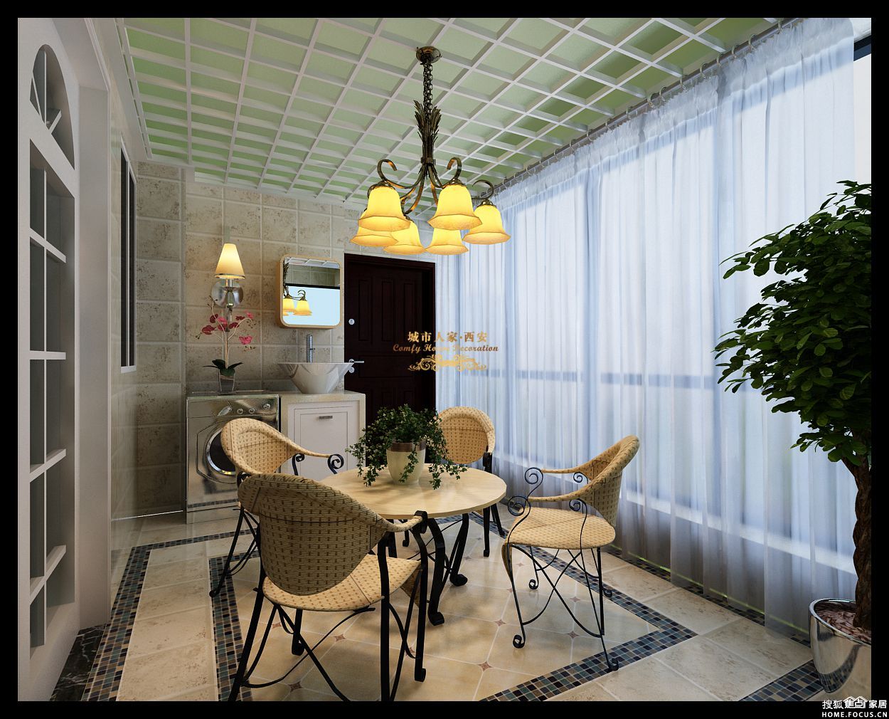 阳台隔断造型图片 a_82035511.jpg