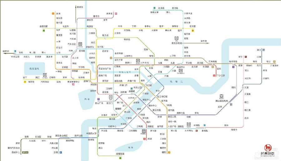 买地铁房必看:杭州地铁规划线路