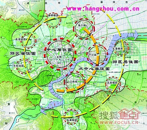 城东新城土地级别划分 这只代表杭州市当前的土地使用