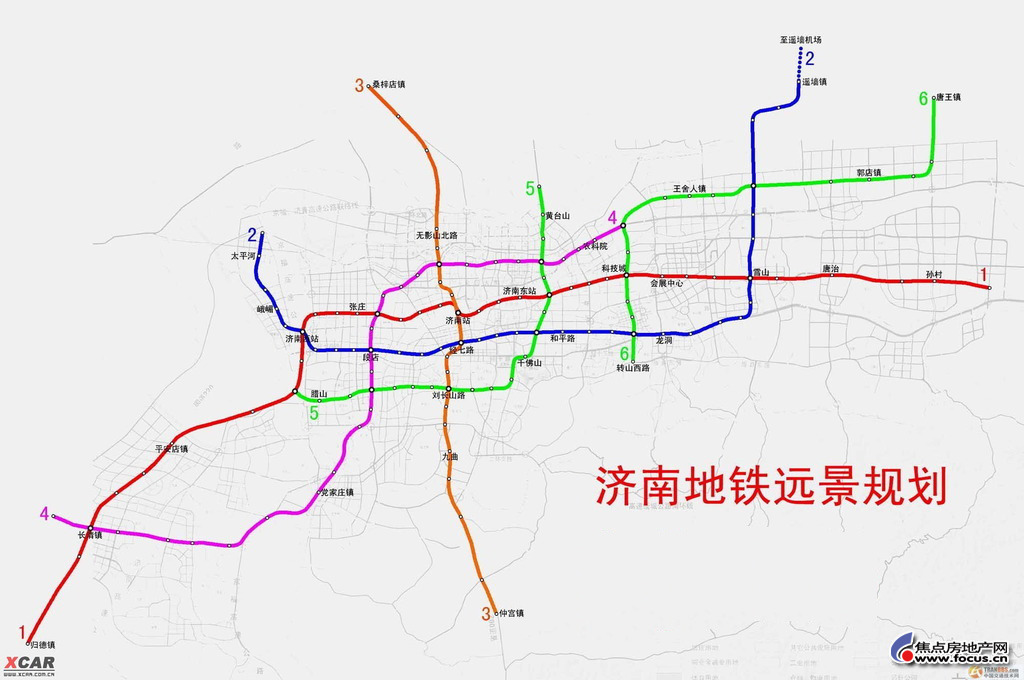 满足2030年以后济南市600万城市人口的规模需求,届时,轨道出