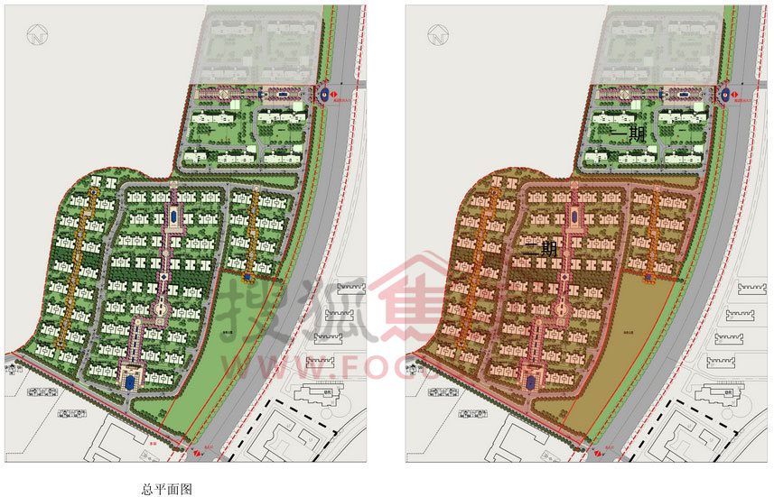 图:济南中海国际社区b-2地块项目一期规划公示图概况