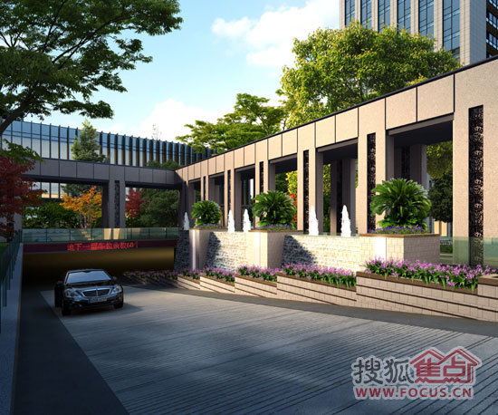 荣安心居地下车库入口效果图