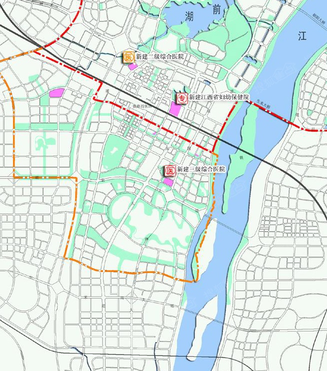 南昌医院布局规划一览 中心城区规划综合医院33所