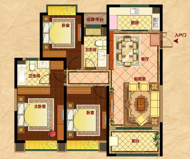 8米宽8米深房屋设计图展示