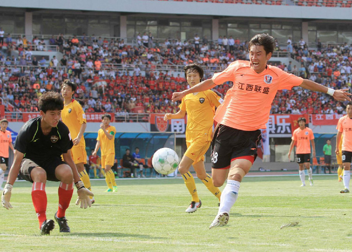 中乙联赛南区江西联盛vpk四川力达士谁主沉浮