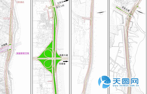 沿江北大道快速路道路交通规划公示 听取公众意见