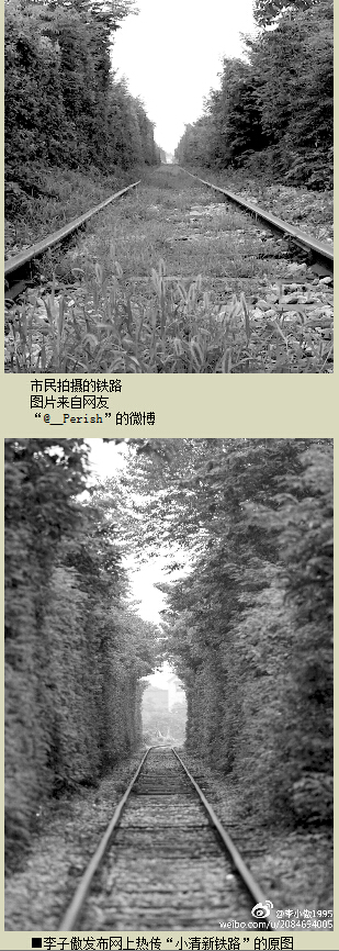 最小清新的铁路图片