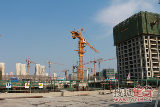 正在建设中的旺海国际广场 河北区未来商业地标