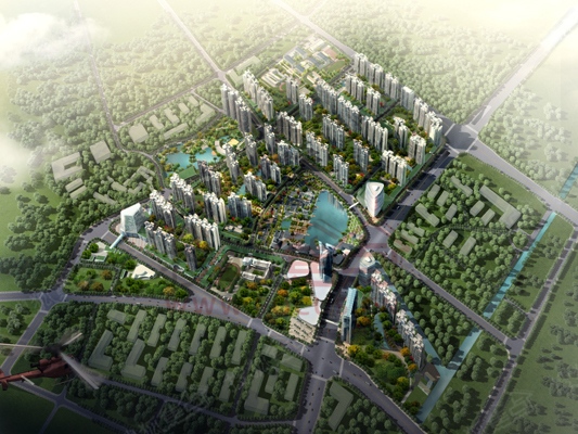 中鼎君和名城鸟瞰图