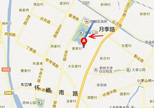 月季路西侧地块而怀德南路北侧,月季路西侧地块因位于钟楼区青枫公园