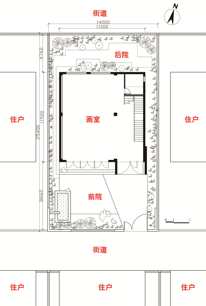 王善祥作品:画家陈心懋画室建筑室内设计