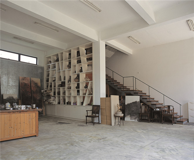 王善祥画家:画室陈心懋房子建筑室内设计盖作品地基设计图图片