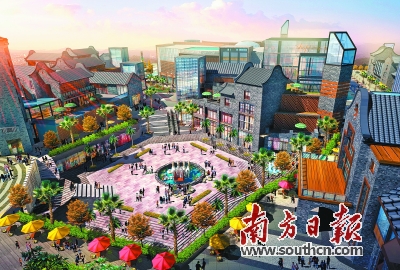 岭南风情商业区卧龙新天地预计10月份动工