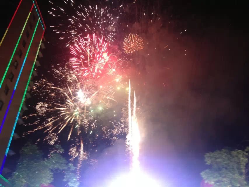 辉耀城东 鄂州驰恒之城中秋焰火晚会成功举办