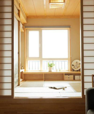 日式空间的小阳台