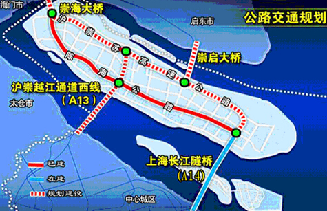 崇明公路交通网络