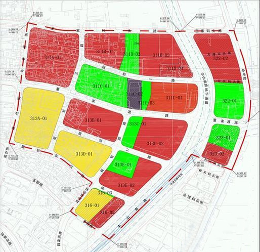 董家渡土地块规划图