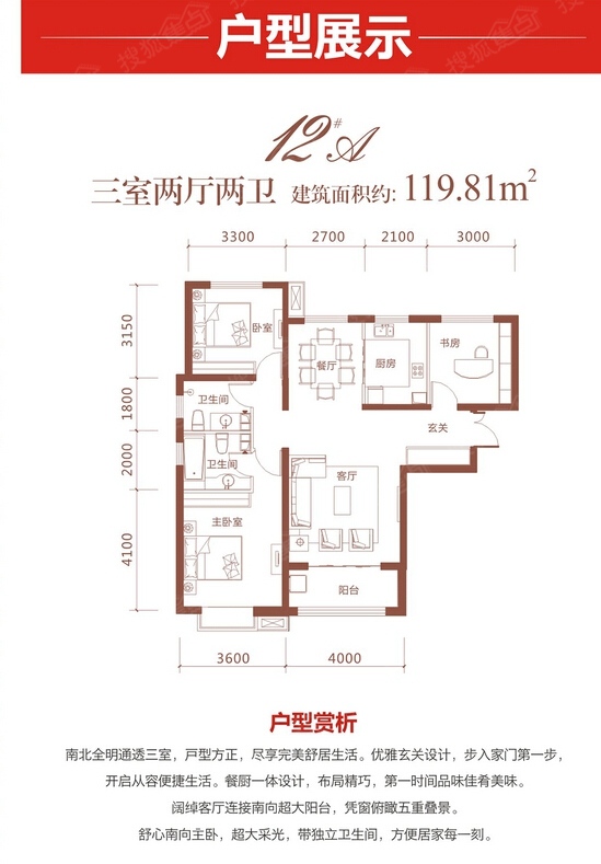 中房阳光美域12#楼新品86-120㎡完美户型倾惠全城