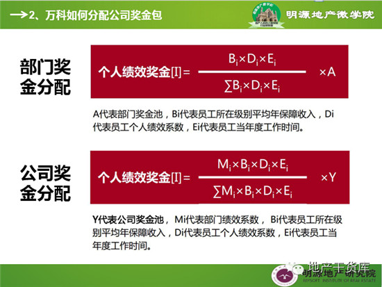明源地产微学院19期:从万科看房企的奖金分配方式