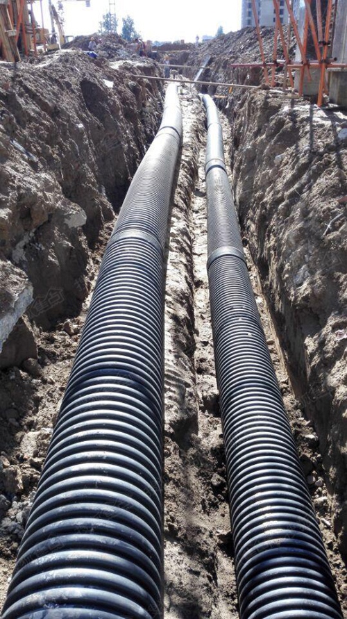 室外排水管采用hdpe管(雨污分流)