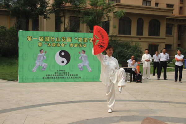 太极功夫扇表演