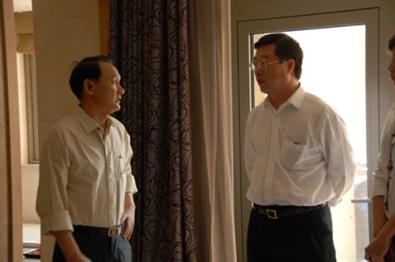 谢亚龙视察中体奥林匹克花园 谢亚龙视察中体奥林匹克花园