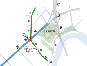 西部水乡片区"添堵" 万道路与泰新路将"搭桥"