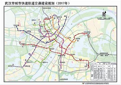 2017年武汉建设7条地铁路线总长1426公里