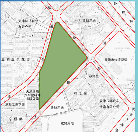 -光荣道北侧地块 位于红桥区光荣道以北,本溪路以东,土地用途